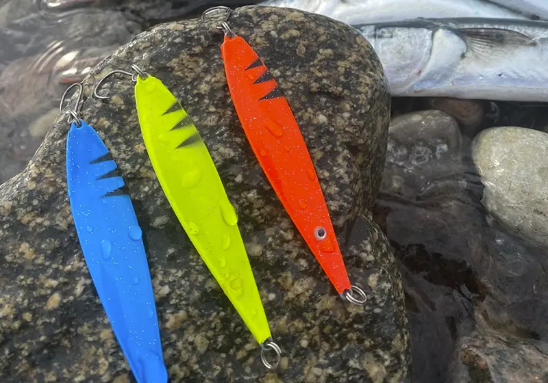 Havørred blink pakke fra Fishnote - Perfekt til kystfiskeri.